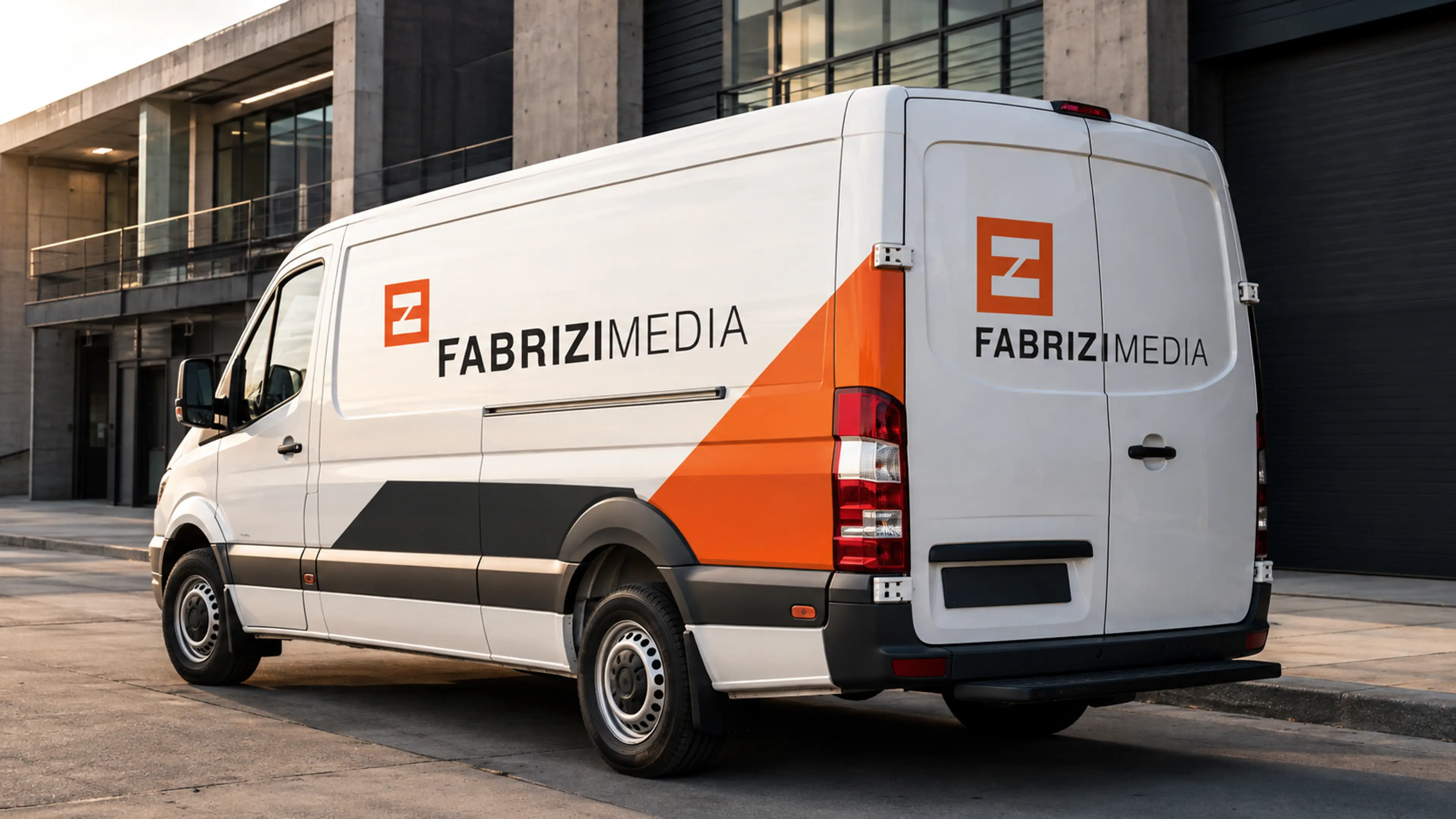 Professionally wrapped Fabrizi Media vehicle in Johannesburg